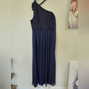 Adrianna Papell Midnight One-Shoulder Gown